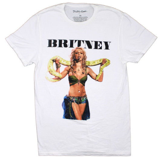 Britney Snake Photo Under Logo T-shirt