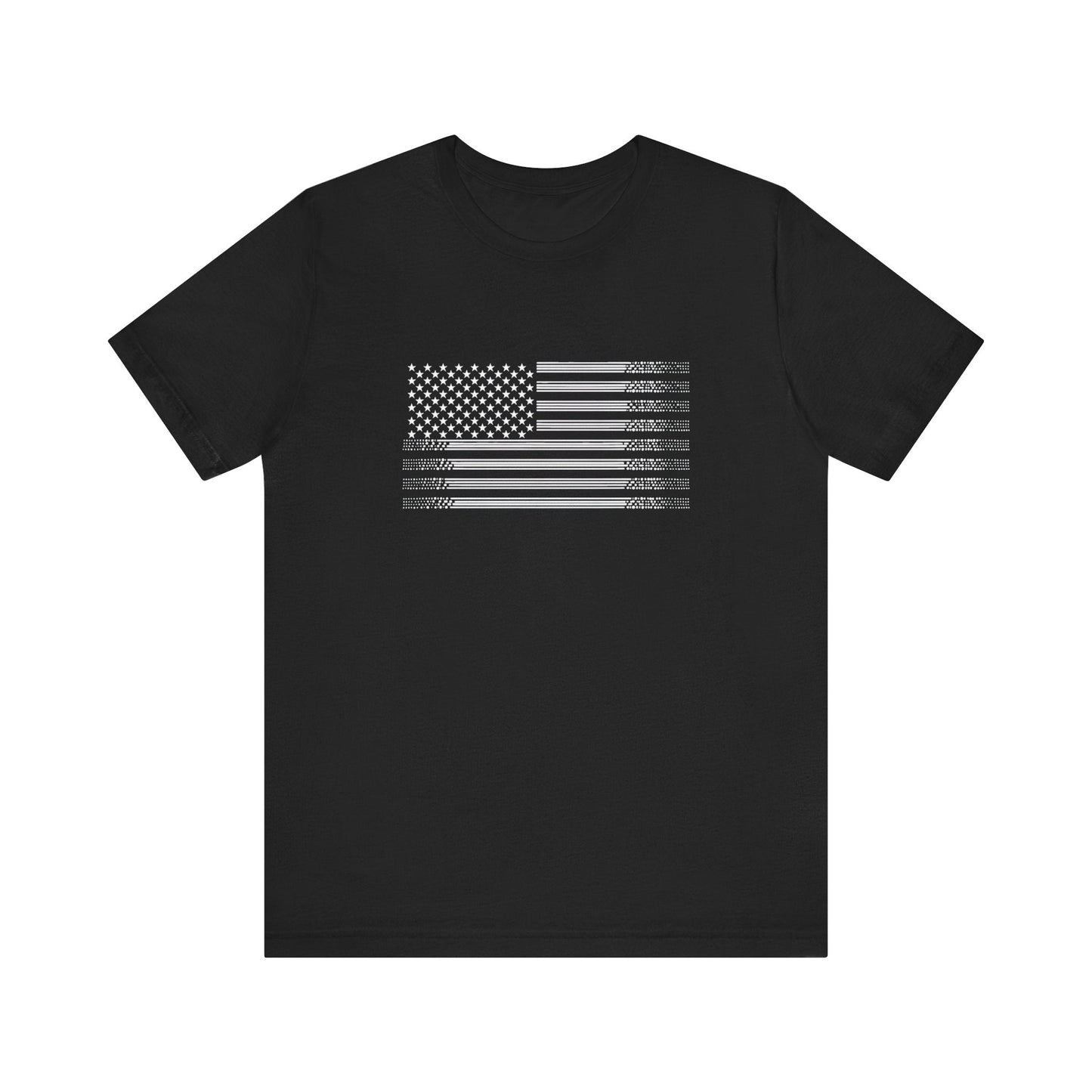 Black Graphic Flag T-Shirt