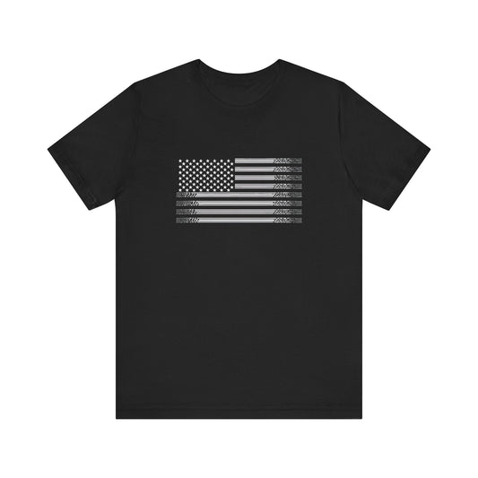 Black Graphic Flag T-Shirt