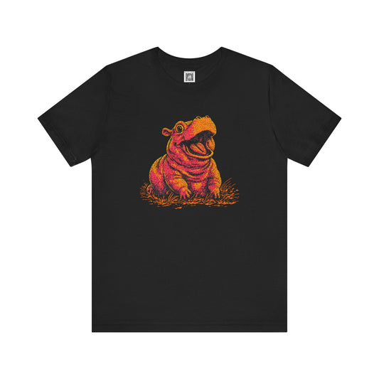 Hippo Graphic Tee Style003