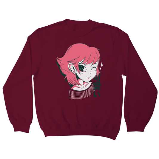 Kawaii anime girl sweatshirt