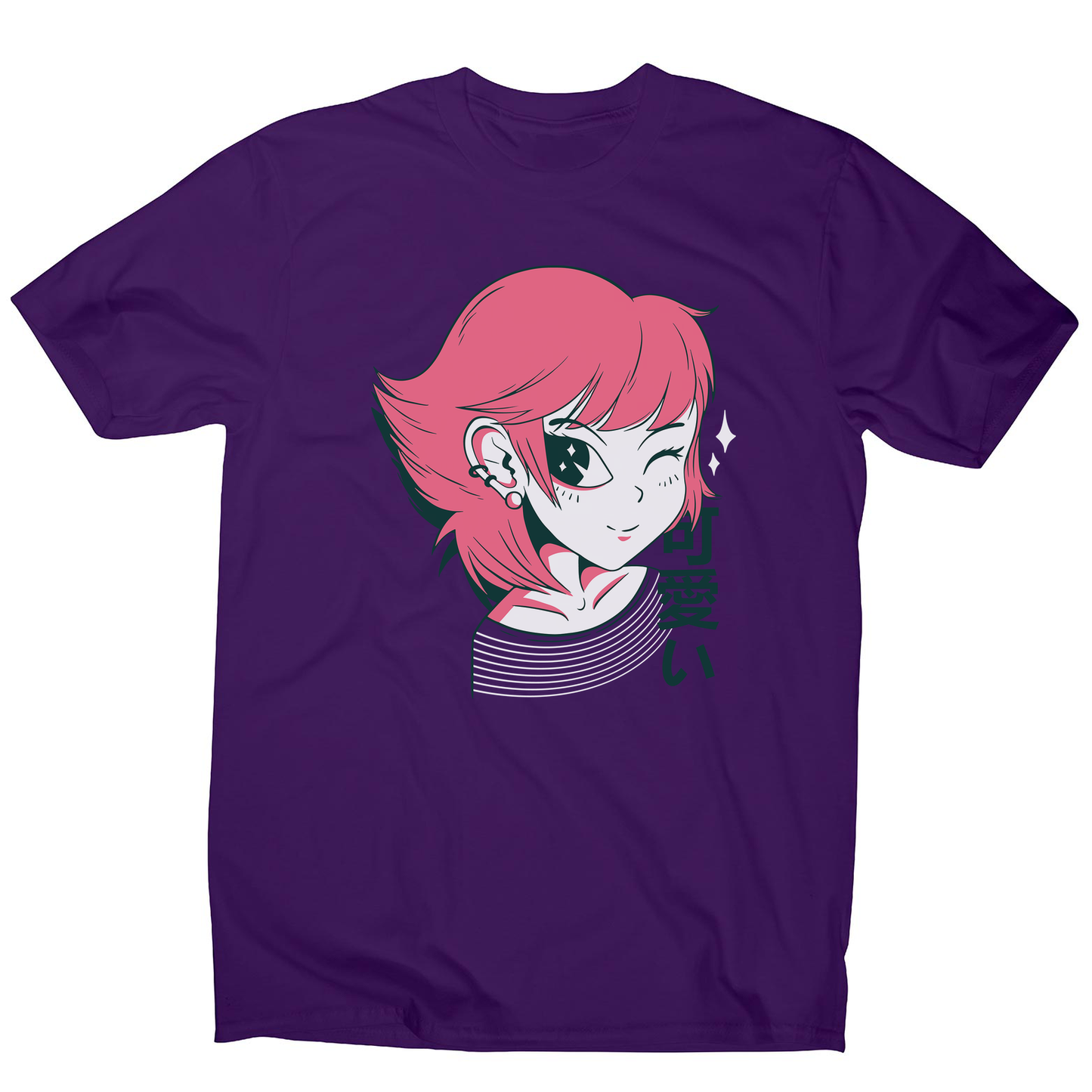 Kawaii anime girl men's t-shirt