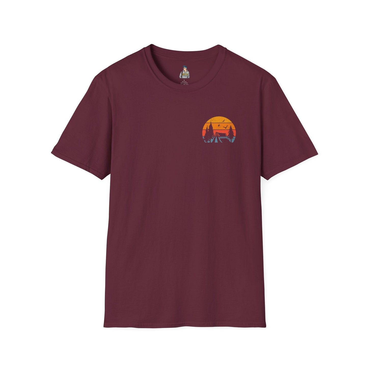 Unisex Softstyle T-Shirt - 'I'd Rather Be Camping' Adventure Tee