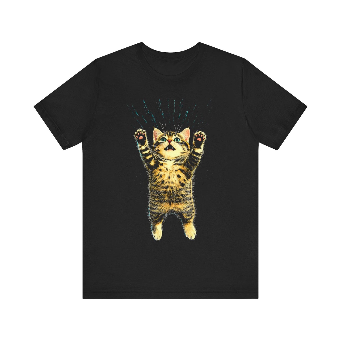 Playful Cat Graphic Tee Style010