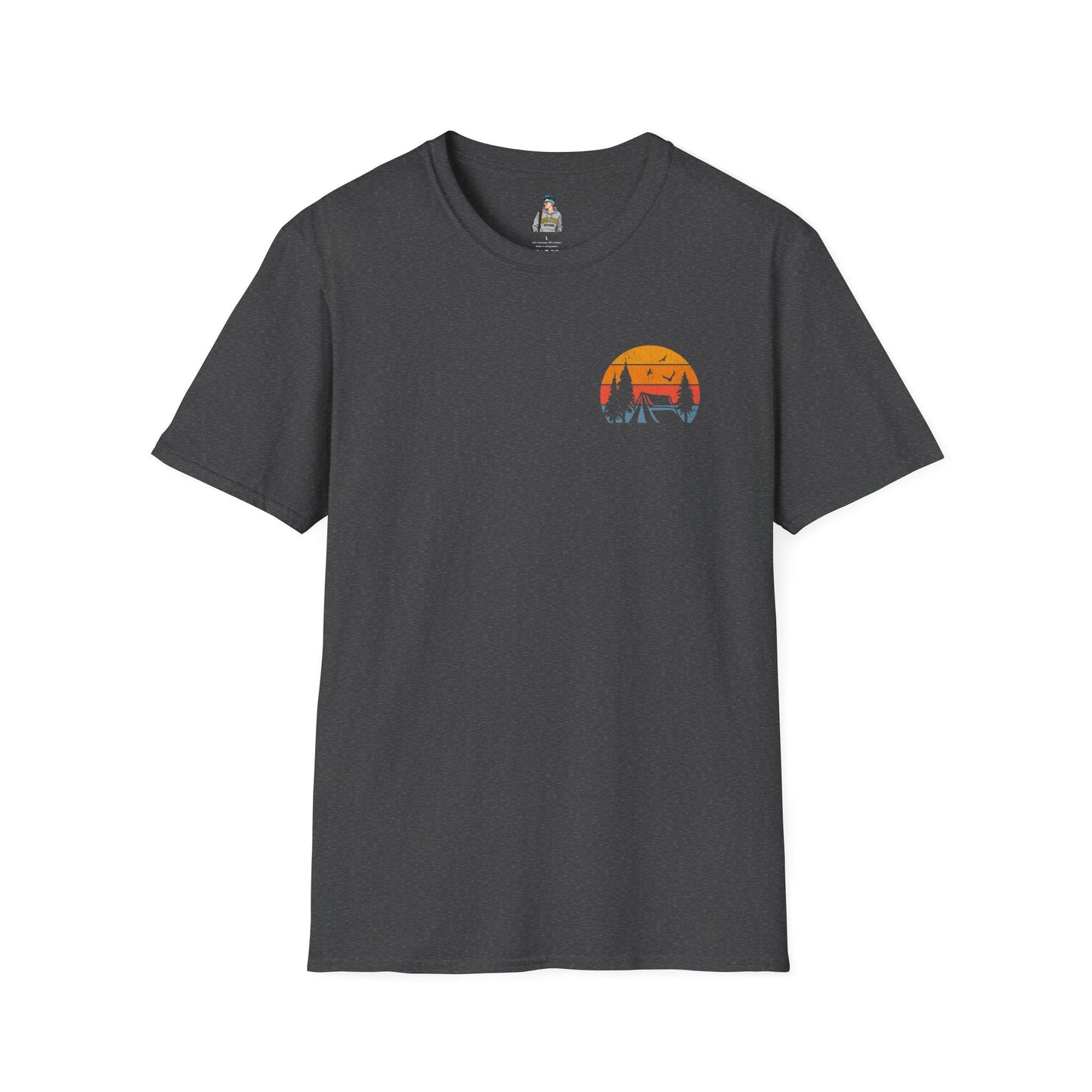Unisex Softstyle T-Shirt - 'I'd Rather Be Camping' Adventure Tee