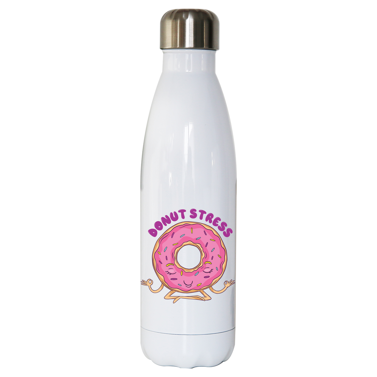 Donut stress water bottle stainless steel reusable