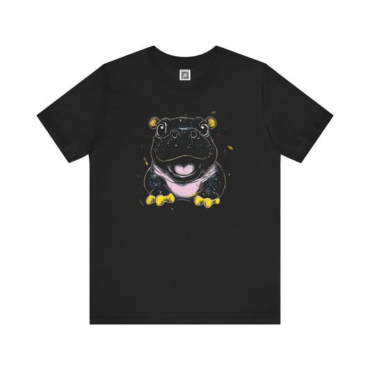 Cute Hippo Graphic T-Shirt Style008