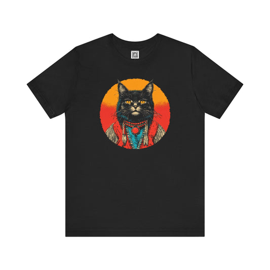 Cat Graphic Tee Style001