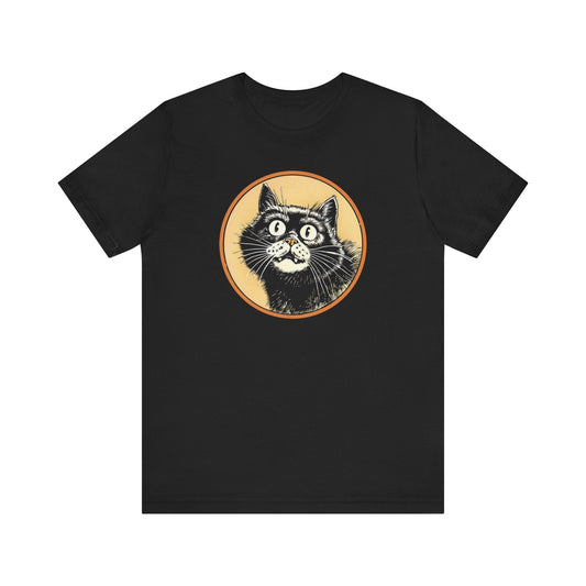 Happy Cat Graphic Tee Ã¢â‚¬â€œ Vintage Style Cat Lover Shirt