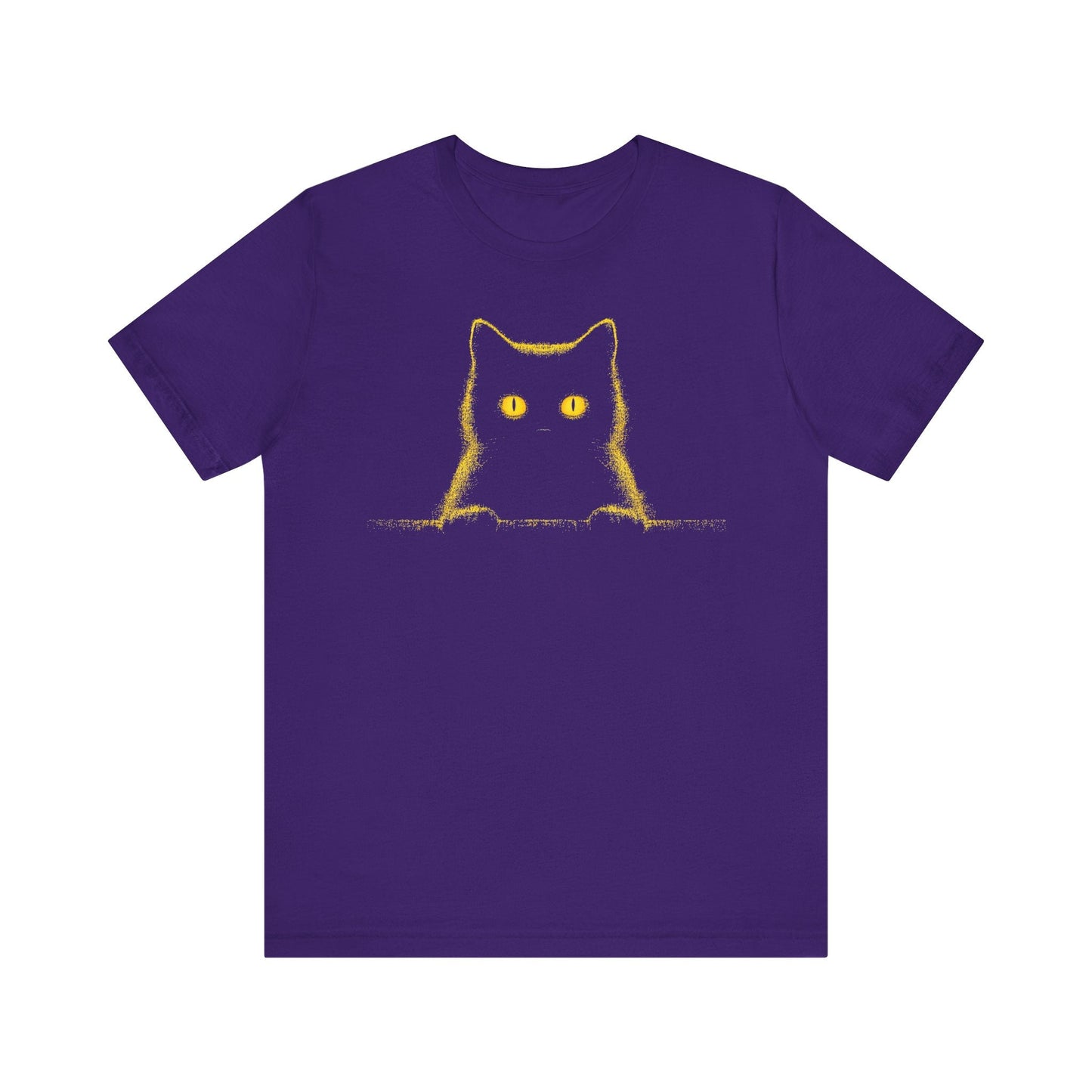 Glowing Eyes Black Cat Graphic Tee Ã¢â‚¬â€œ Mysterious Feline Lover Shirt