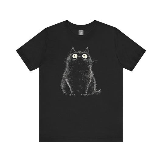 Black Cat Graphic T-Shirt Style007