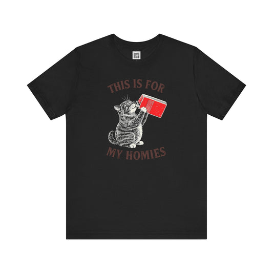 Cat-Themed Graphic Tee