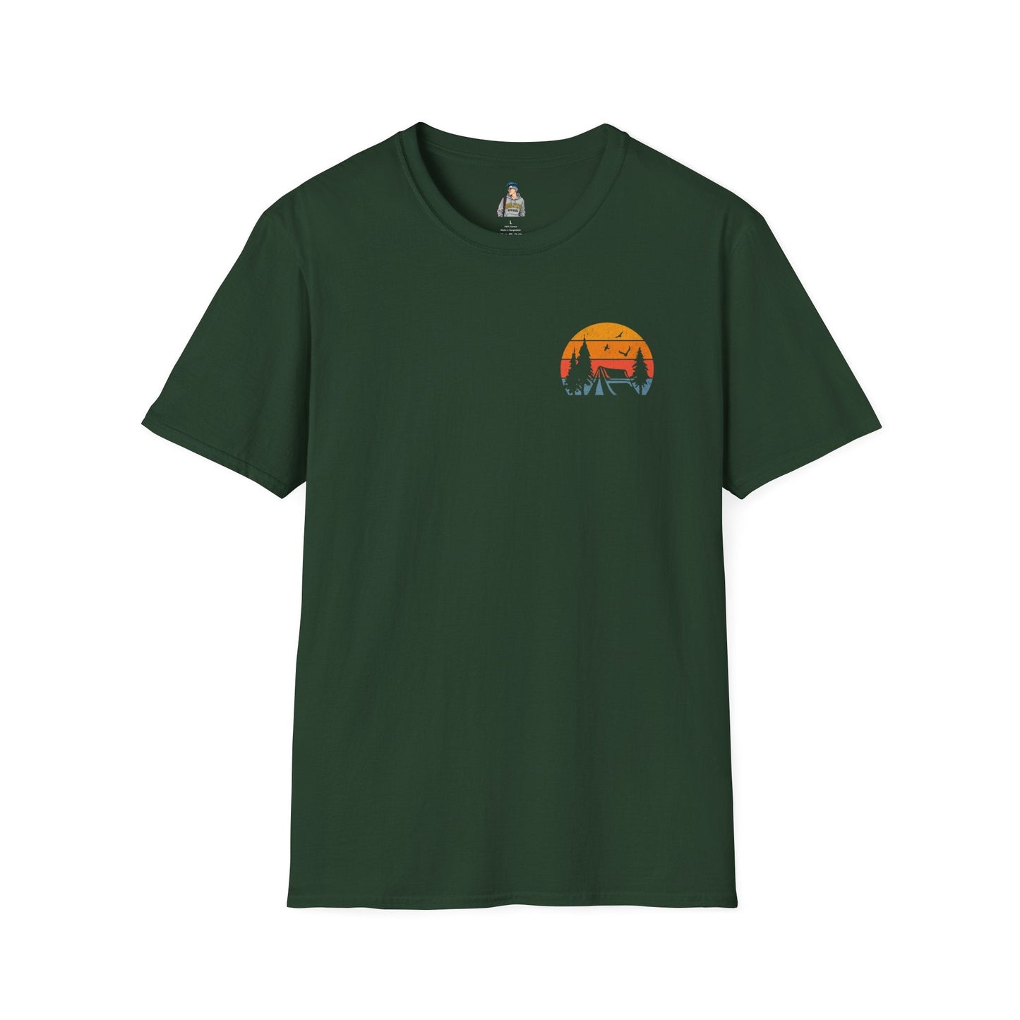 Unisex Softstyle T-Shirt - 'I'd Rather Be Camping' Adventure Tee