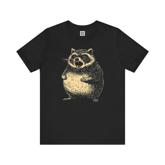 Funny Raccoon Graphic Tee Style001