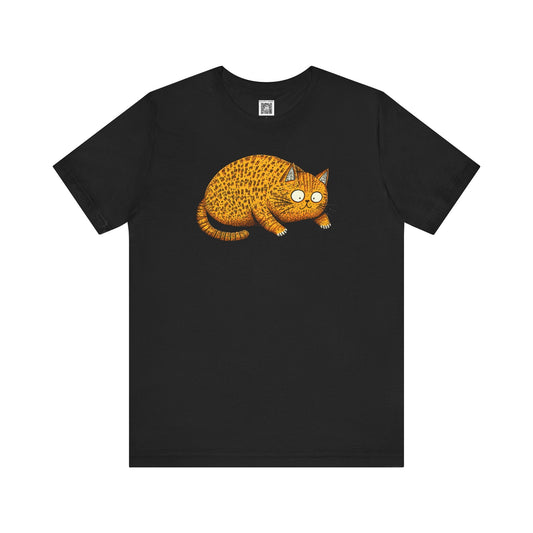 Playful Cat Graphic Tee Style023