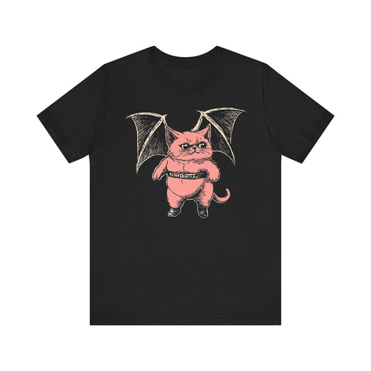 Bat-Winged Cat Graphic Tee