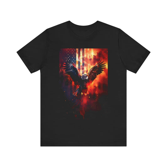 Majestic Flight: Liberty Eagle T-Shirt  Unisex Jersey Short Sleeve Tee