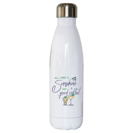 A good cocktail funny drinking water bottle stainless steel reusable