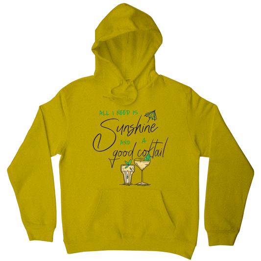 A good cocktail funny drinking hoodie