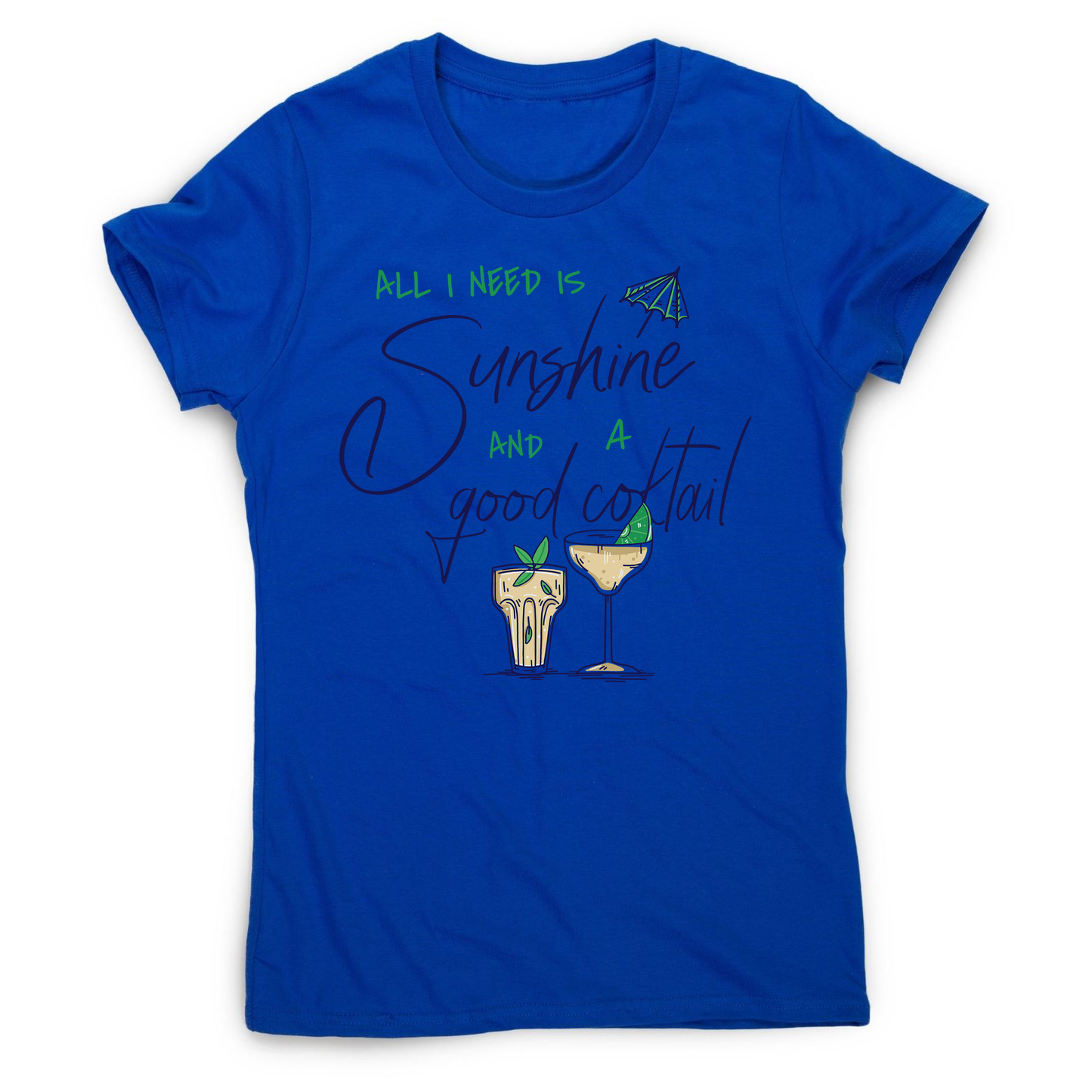 A good cocktail funny drinking women's t-shirt
