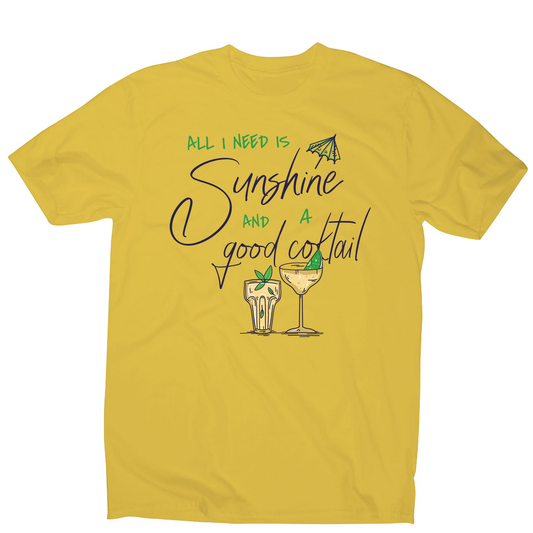 A good cocktail funny drinking men's t-shirt