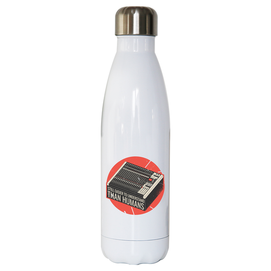 Mixing console quote water bottle stainless steel reusable