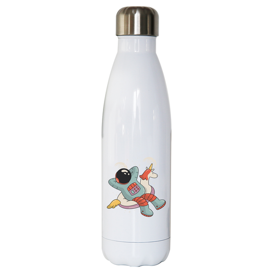 Chilling austronaut unicorn water bottle stainless steel reusable
