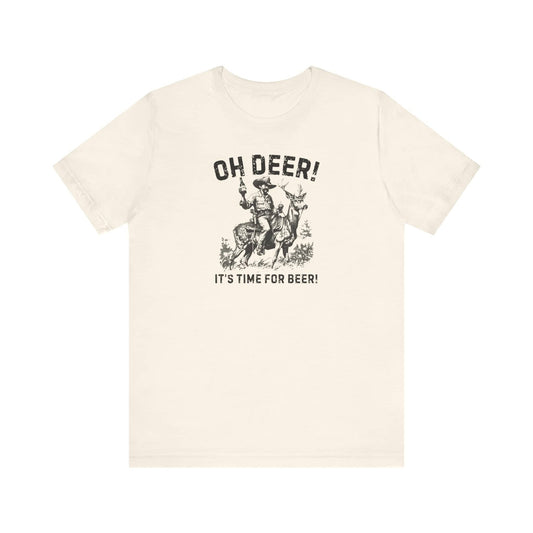 Oh Deer Its Time For Beer Shirt Funny Drinking Tee