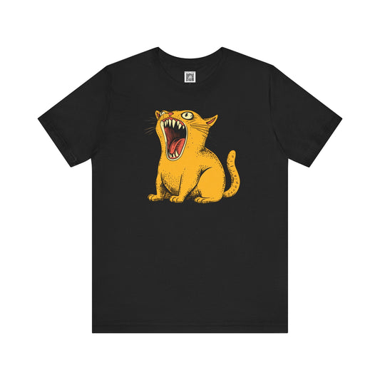 Screaming Cat Graphic Tee Style005