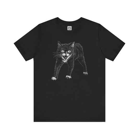 Fierce Cat Graphic Tee Style011