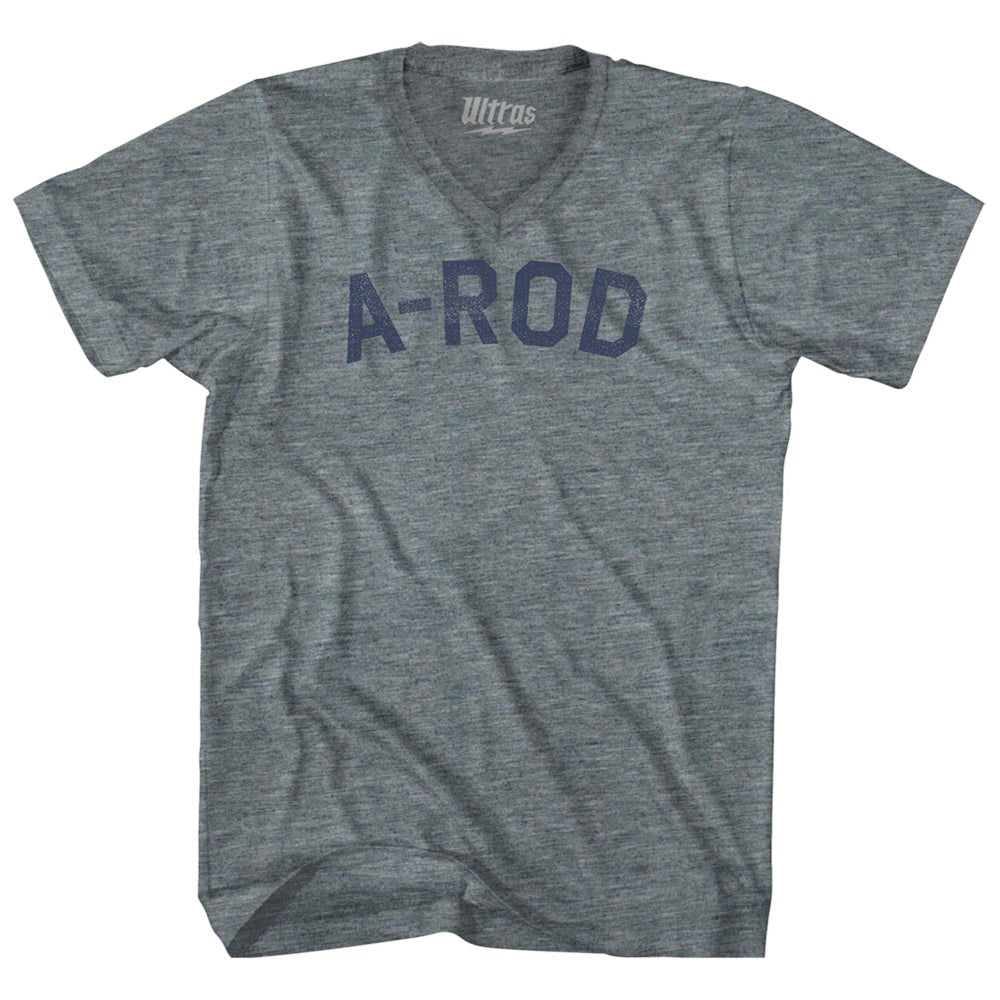 A-Rod Tri-Blend V-neck Womens Junior Cut T-shirt