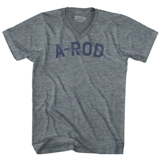 A-Rod Tri-Blend V-neck Womens Junior Cut T-shirt