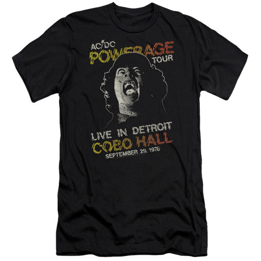 AC/DC Powerage Tour - Men's Premium Slim Fit T-Shirt