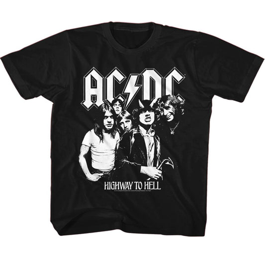 AC/DC Kids T-Shirt, AC/DC BW HIGHWAY PHOTO