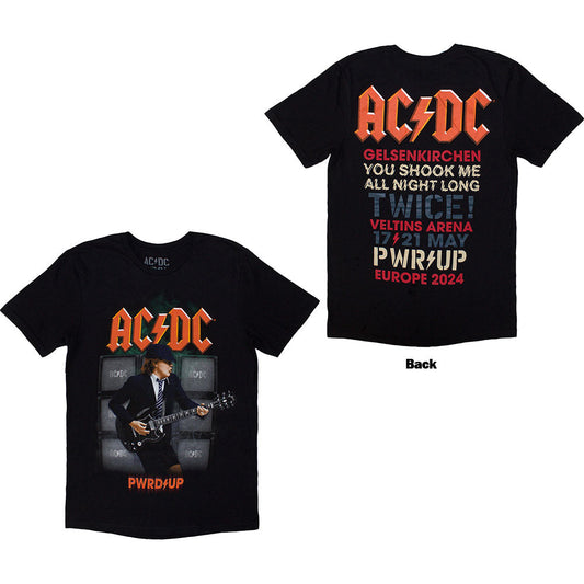 AC/DC | Official Band T-Shirt | PWRD-UP Gelsenkirchen '24 (Back Print & Ex-Tour)