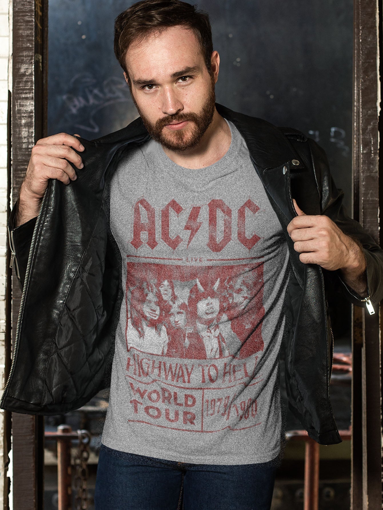AC/DC | Official Band T-Shirt | Highway to Hell World Tour 1979/1980