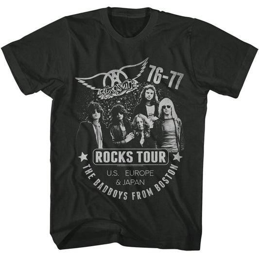 AEROSMITH Eye-Catching T-Shirt, 76 77 ROCKS TOUR