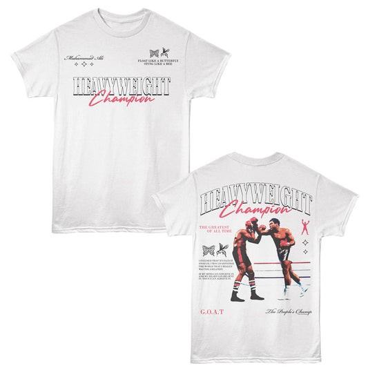 MUHAMMAD ALI Eye-Catching T-Shirt, HEAVYWEIGHT CHAMPION