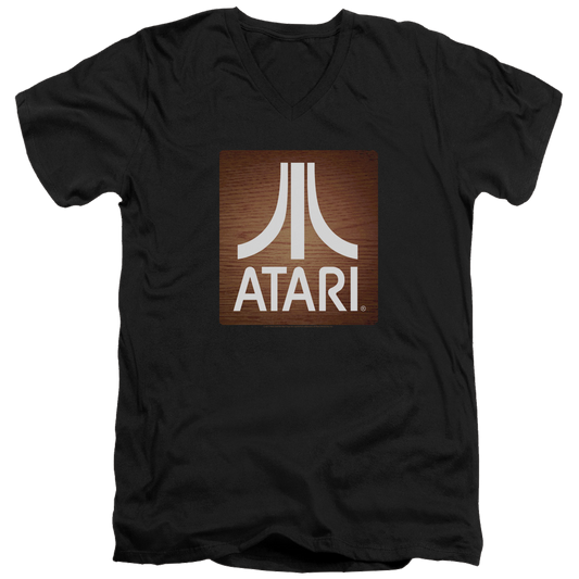 Atari Classic Wood Square - Men's V-Neck T-Shirt