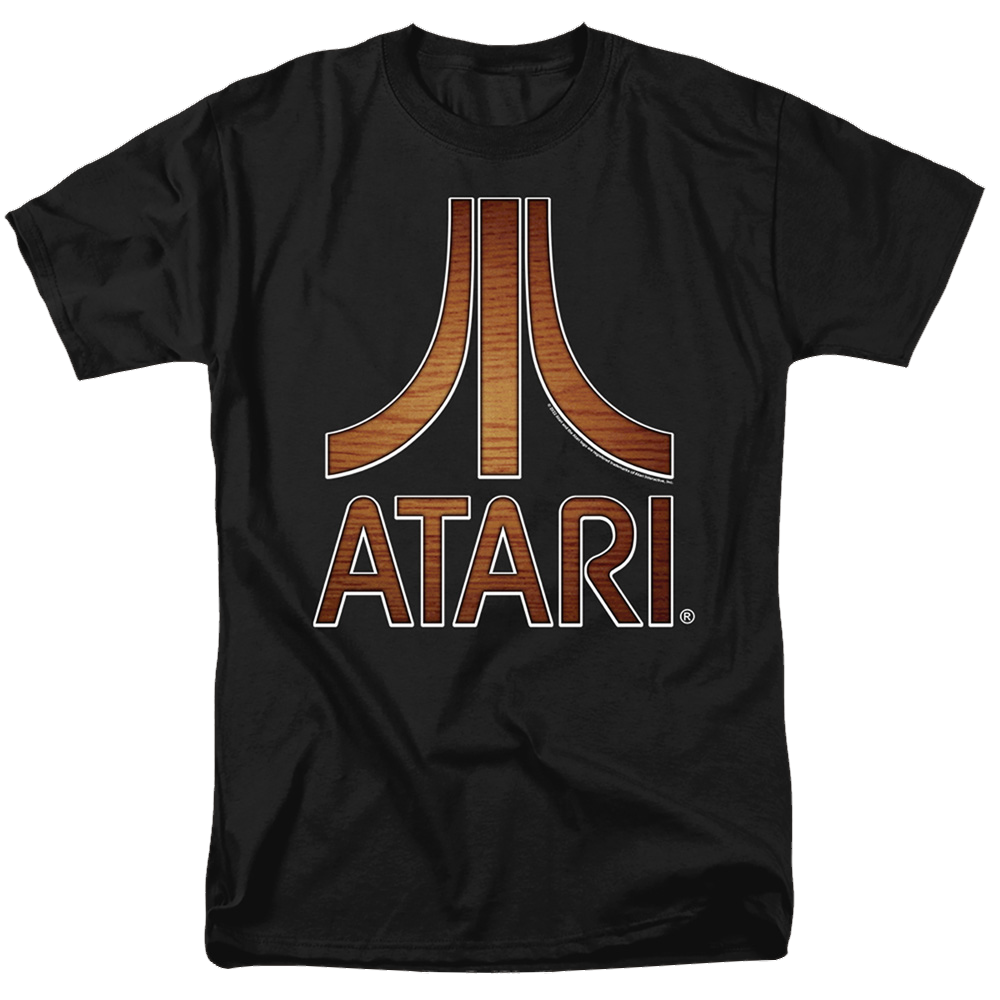 Atari Classic Wood Emblem - Men's Regular Fit T-Shirt