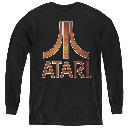 Atari Classic Wood Emblem - Youth Long Sleeve T-Shirt