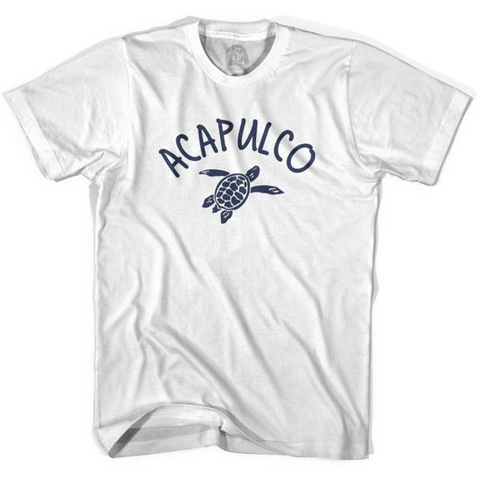 Acapulco Beach Sea Turtle Womens Cotton T-shirt Style001