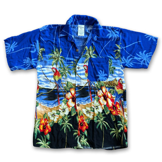 Vintage 90s Tropical Button Down Shirt