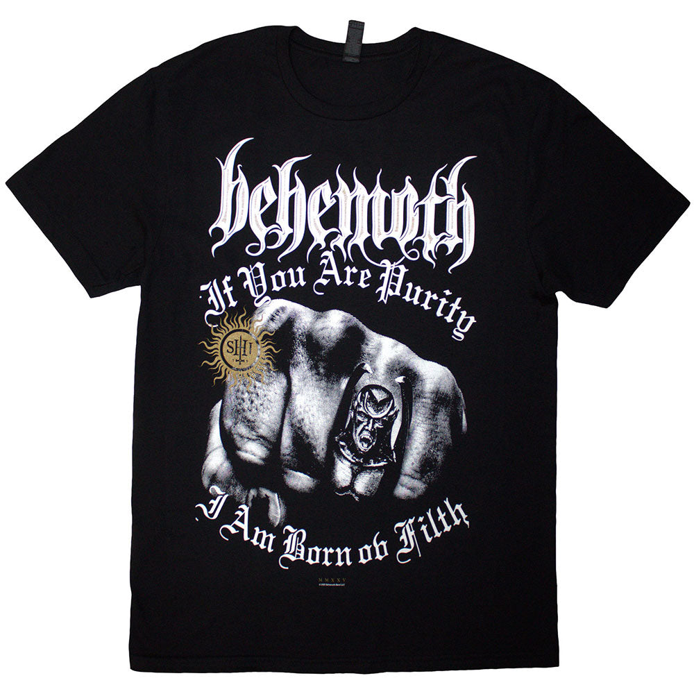 Behemoth | Official T-Shirt | The Shit Ov God Purity Fist (Back Print)