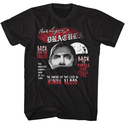 BELA LUGOSI Eye-Catching T-Shirt, Back From The Grave
