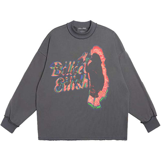 Billie Eilish Unisex Long Sleeve T-Shirt: Neon Logo