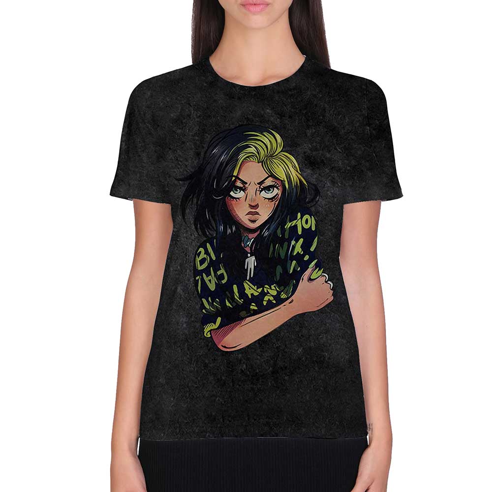 BILLIE EILISH Attractive T-Shirt, Anime Billie Style001
