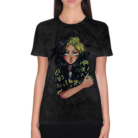 BILLIE EILISH Attractive T-Shirt, Anime Billie Style001