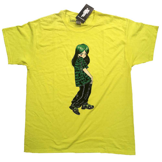 BILLIE EILISH Attractive T-Shirt, Anime Billie