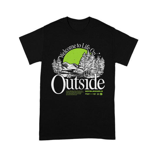 "THE OUTSIDE" Black T-Shirt